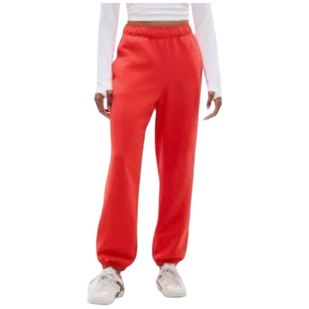 Athleta Red Elastic Waist Jogger Pants
